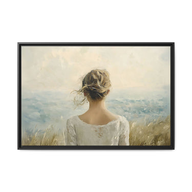 Where the Sky Meets Her Canvas Wall Art with Frame